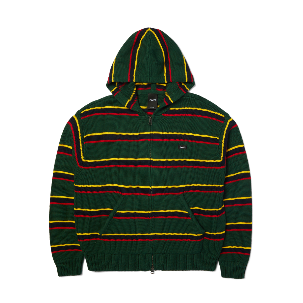 Banks Full-Zip Striped Hoodie