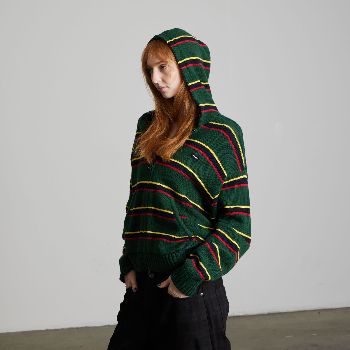 Banks Full-Zip Striped Hoodie