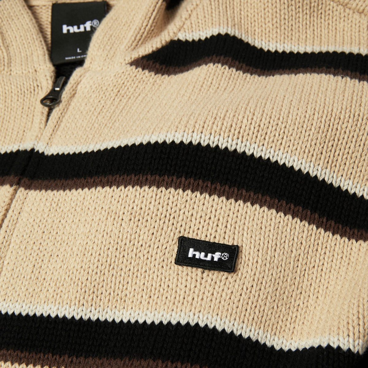 Banks Full-Zip Striped Hoodie