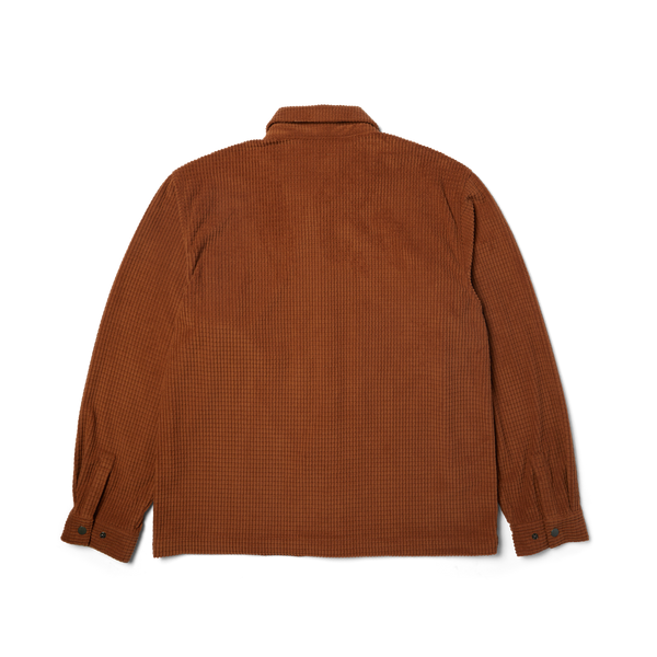 Braun Waffle Cord Overshirt