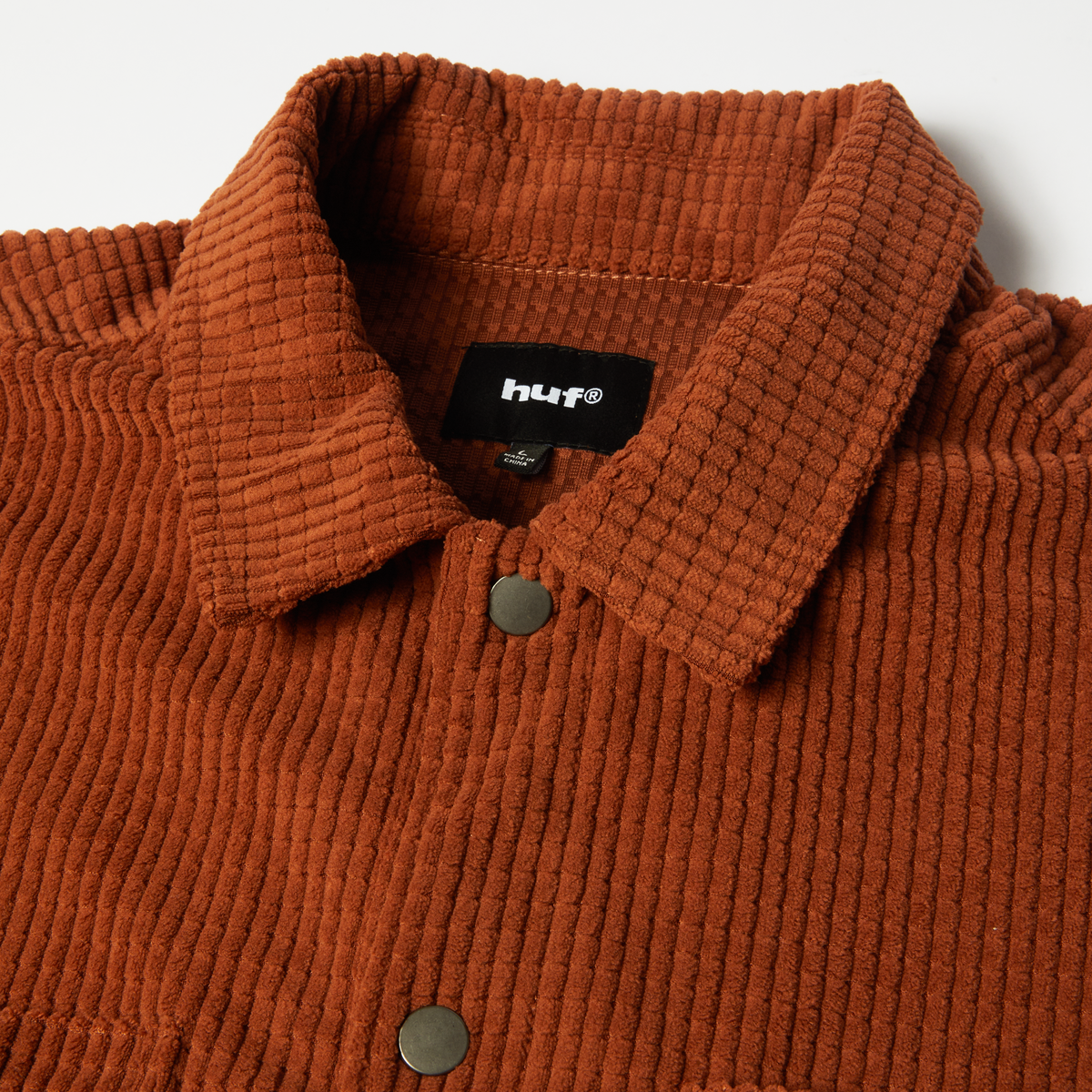 Braun Waffle Cord Overshirt