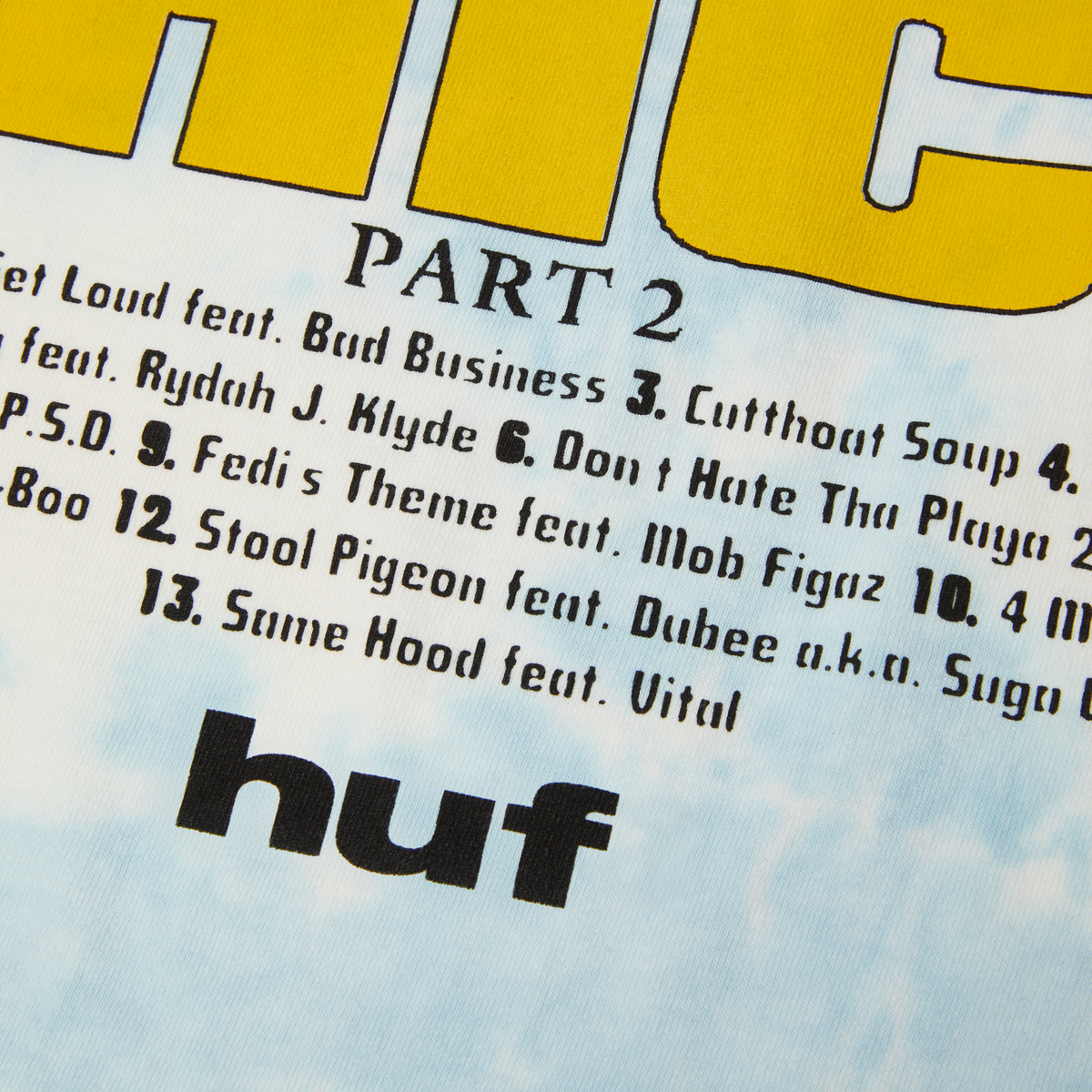 huf x Mac Dre Game Is Thick Tie-dye T-Shirt