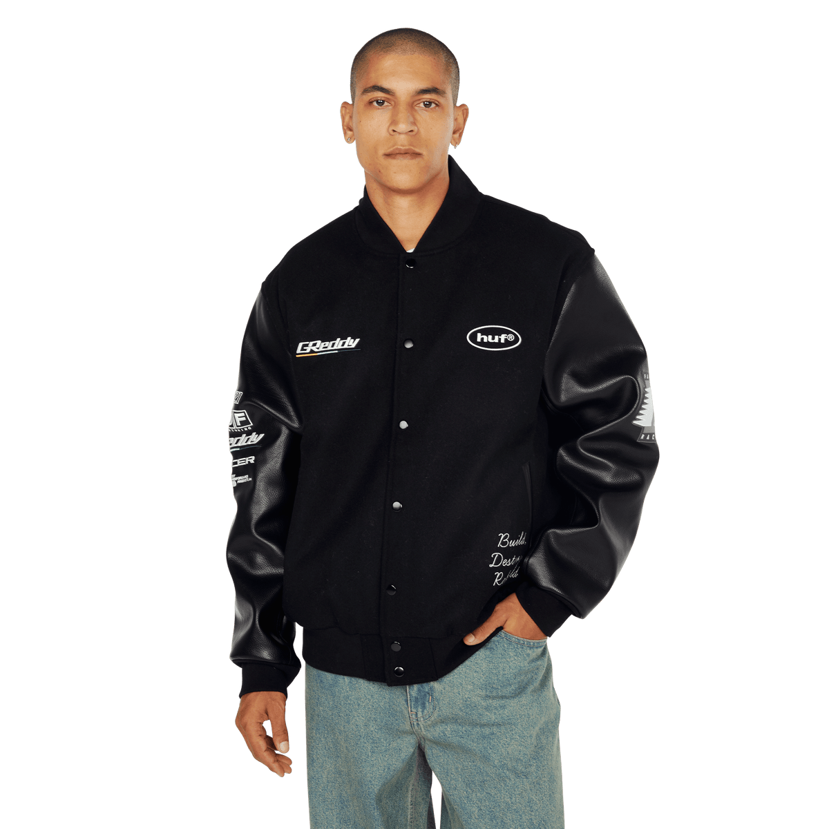 HUF x GReddy Varsity Jacket