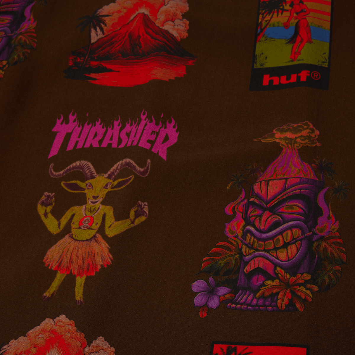 HUF x Thrasher Hawaiian Shirt