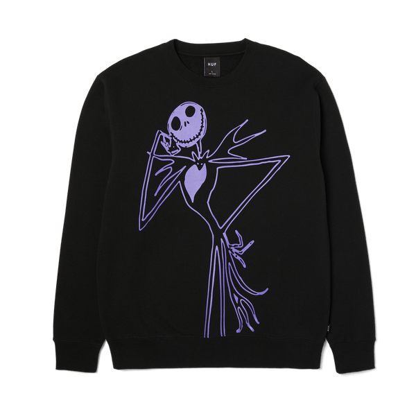 HUF x Nightmare Before Christmas Jack Skellington Crewneck Sweatshirt