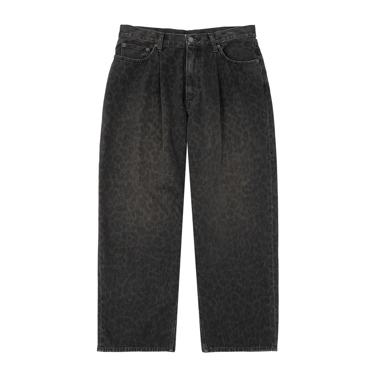 Leopard Wide Denim Pant
