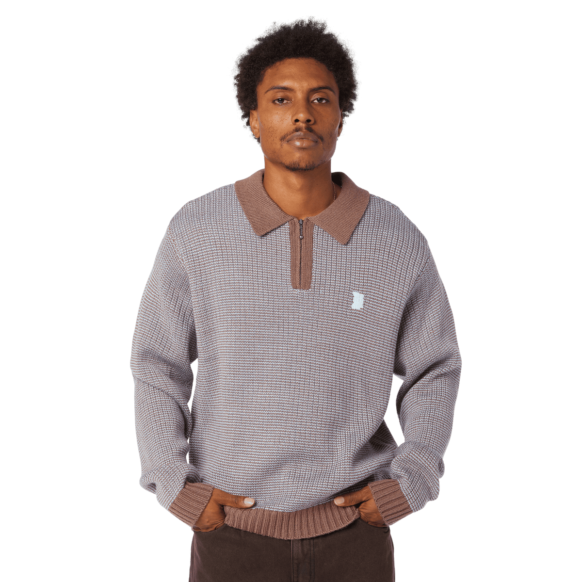 Megablast Two Tone Waffle Sweater