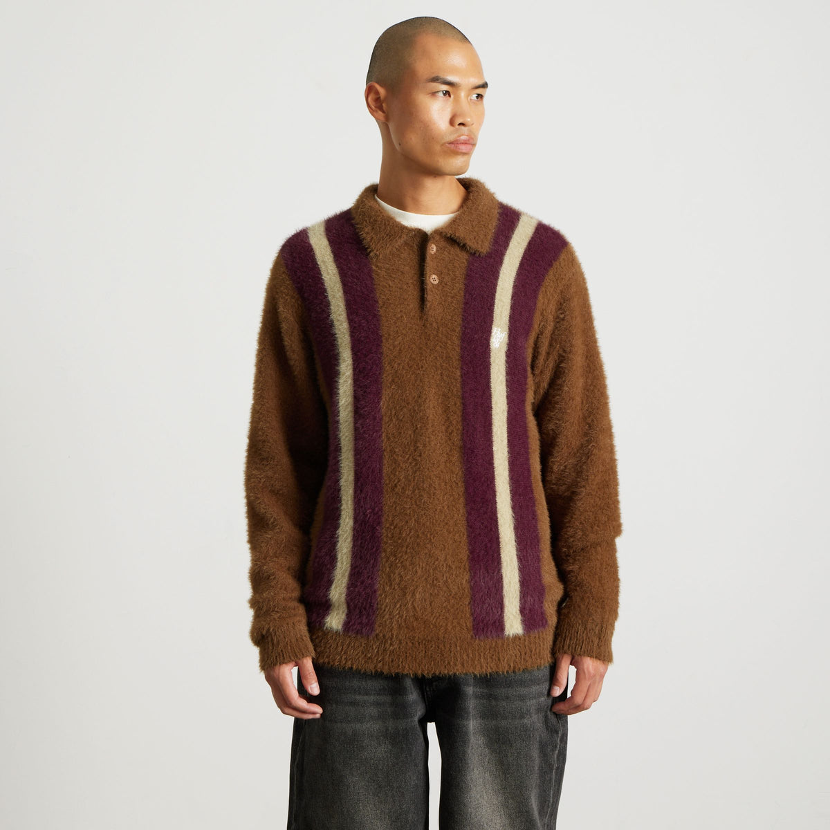 Milton Mohair Polo Sweater