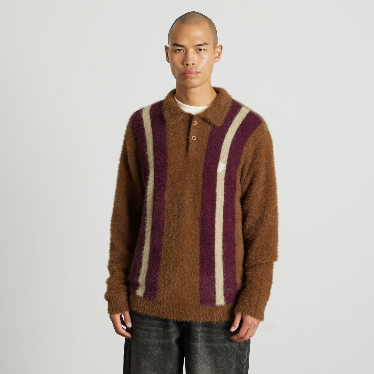 Milton Mohair Polo Sweater