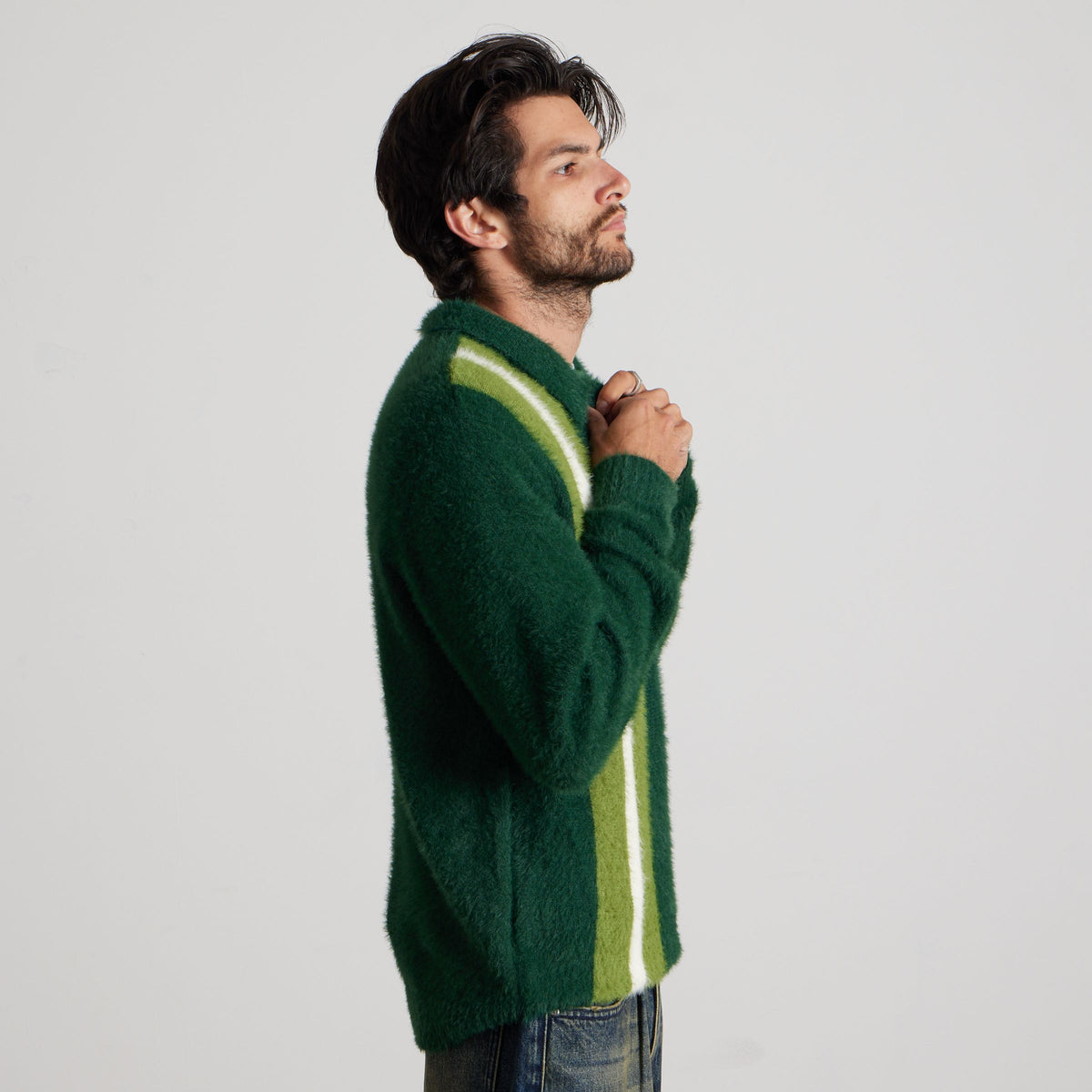 Milton Mohair Polo Sweater