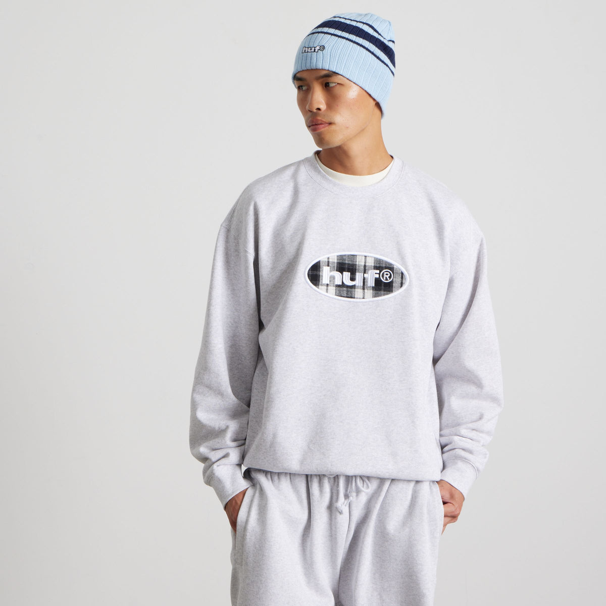 Oval Applique Crewneck Sweatshirt