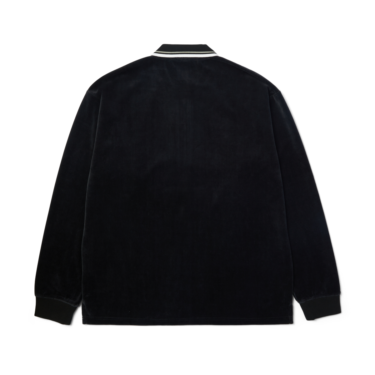 Parker Velour Long Sleeve Polo Shirt
