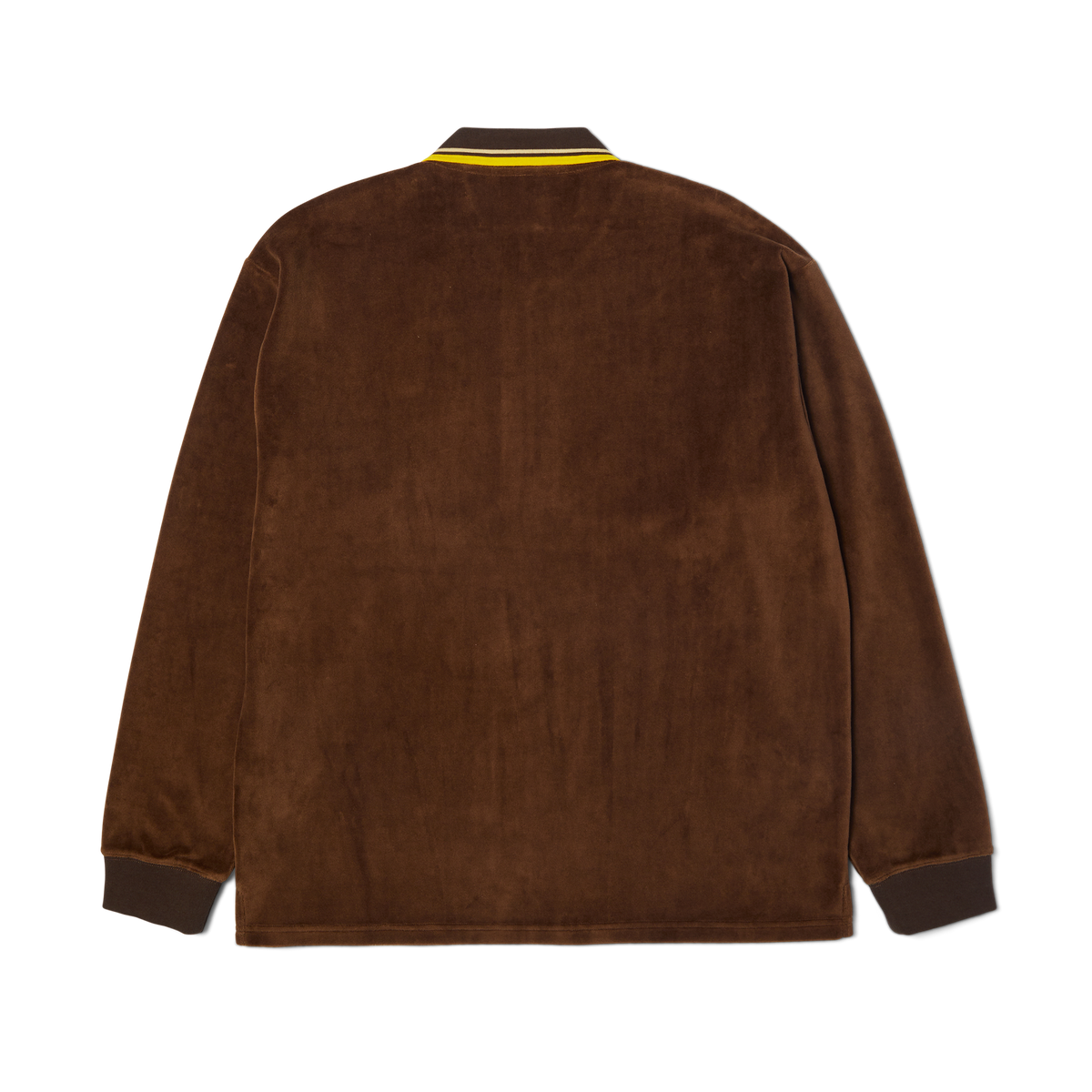 Parker Velour Long Sleeve Polo Shirt