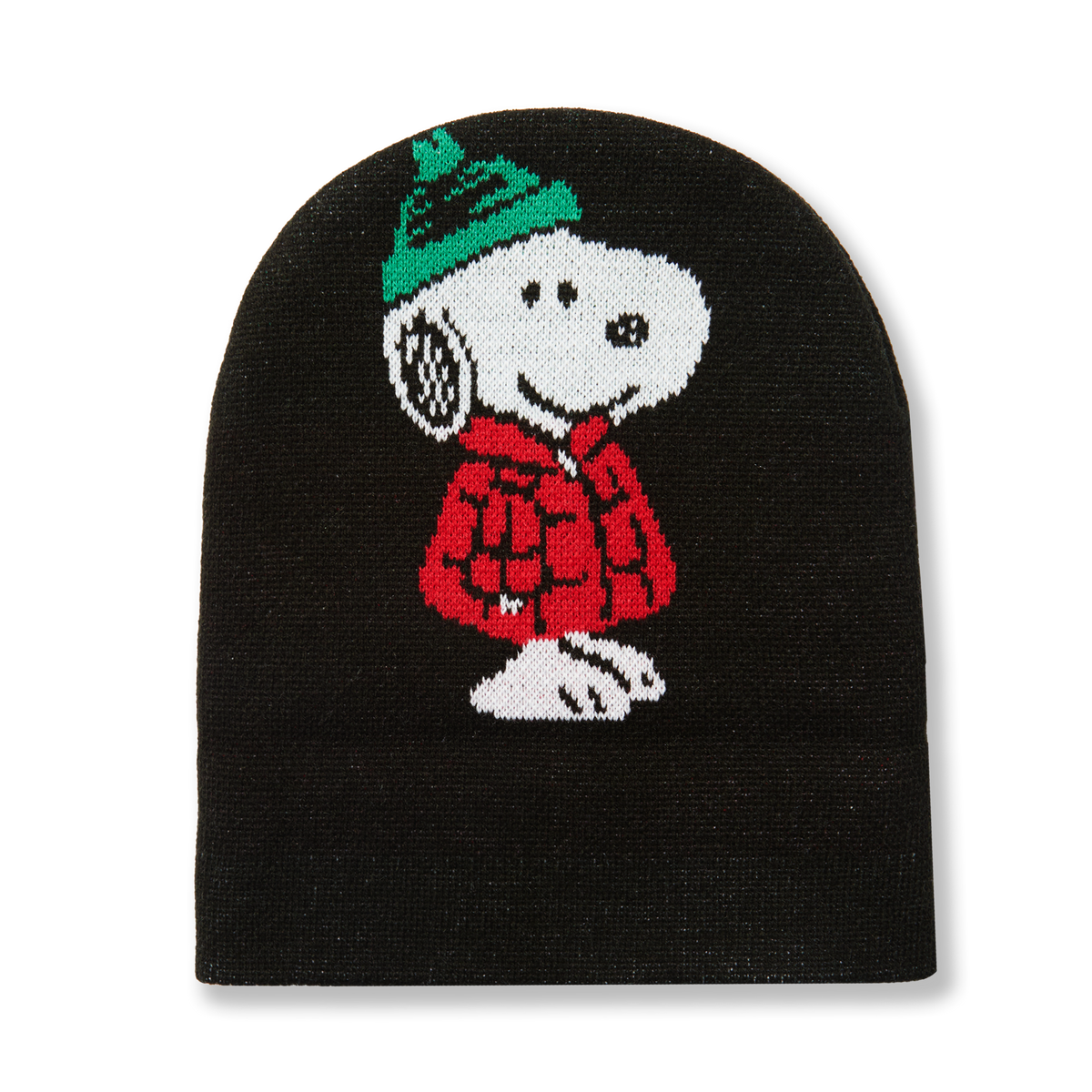 Snoopy Puffer Cuff Beanie