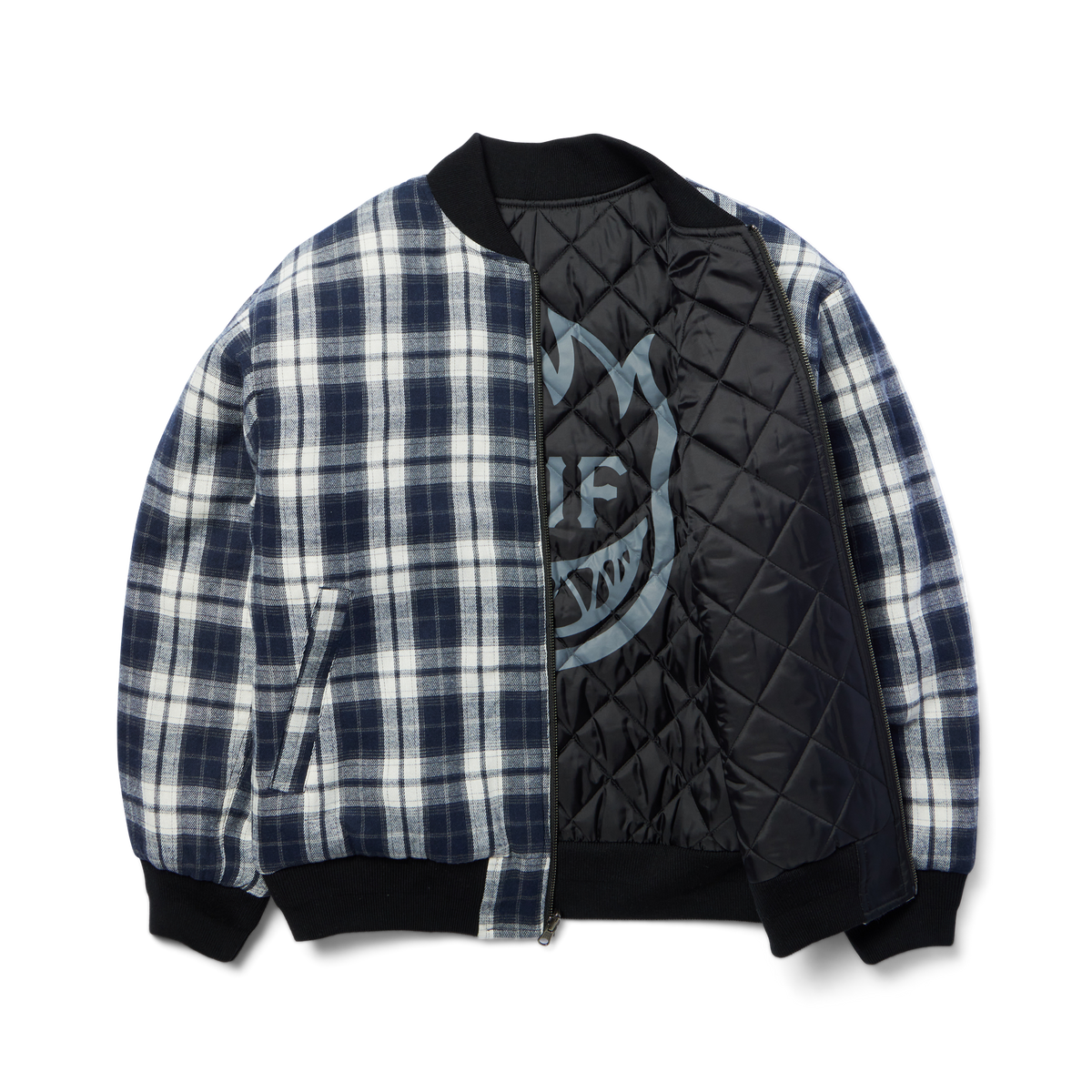 huf x Spitfire Reversible Plaid Jacket