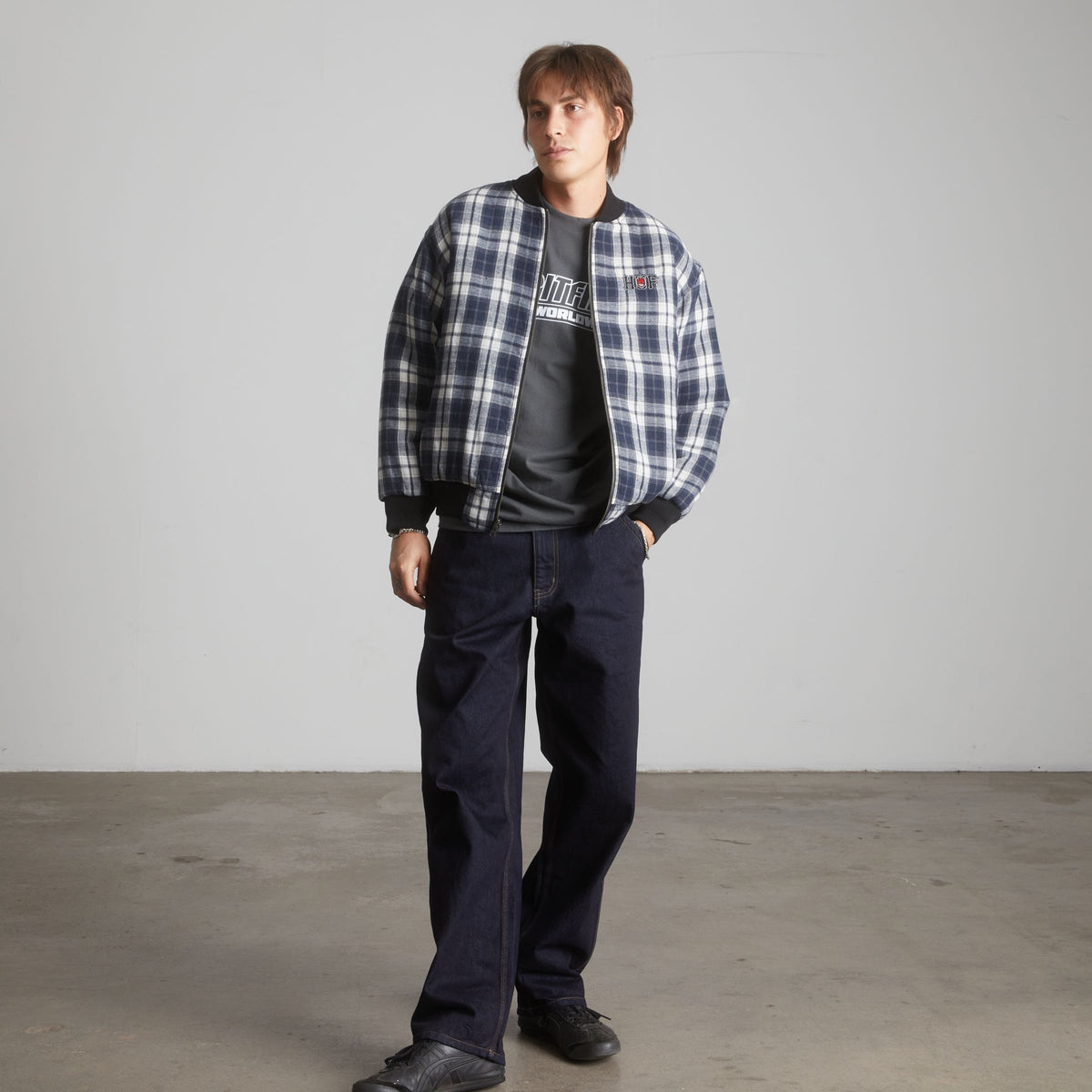huf x Spitfire Reversible Plaid Jacket