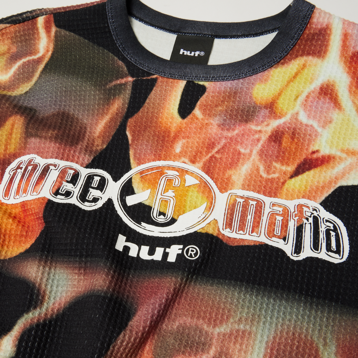 huf x Three 6 Mafia Torched Long Sleeve Thermal Shirt