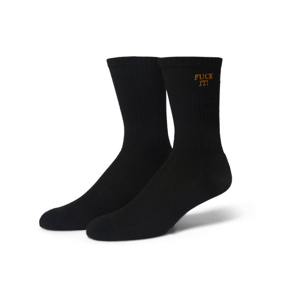 Fuck It Embroidered Sock