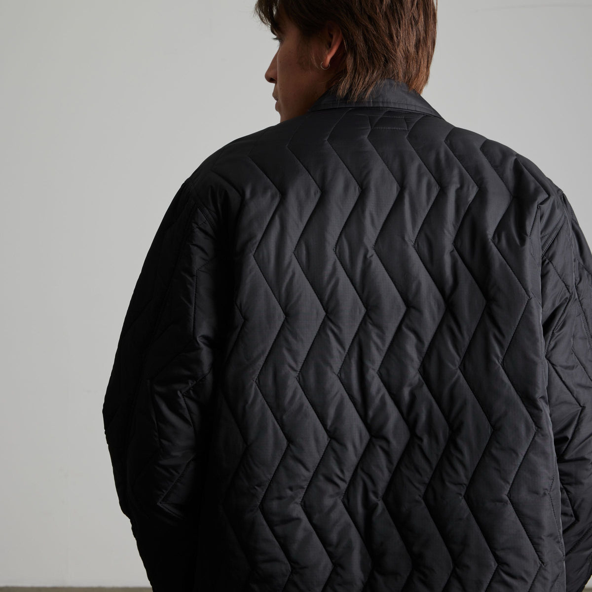 Zig Zag Quilted Chore Jacket